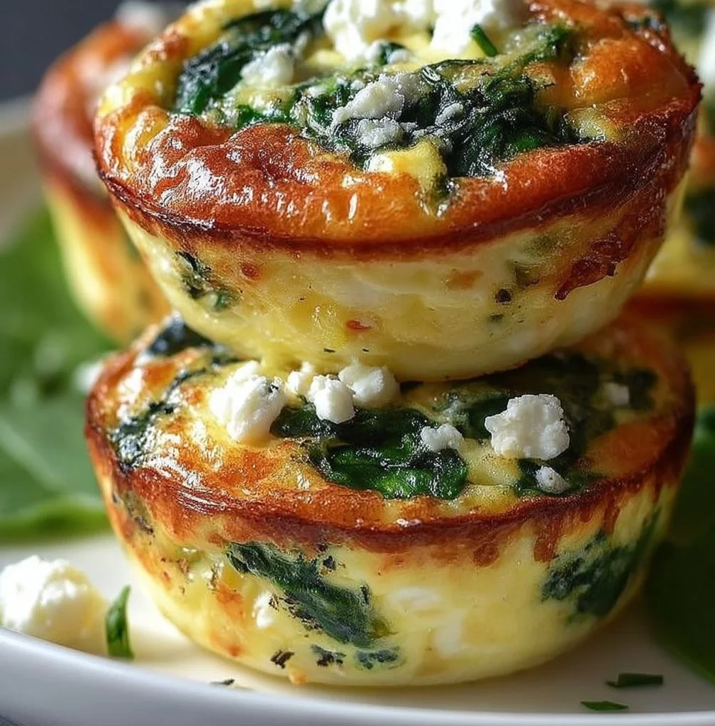 Egg Muffins with Spinach and Feta