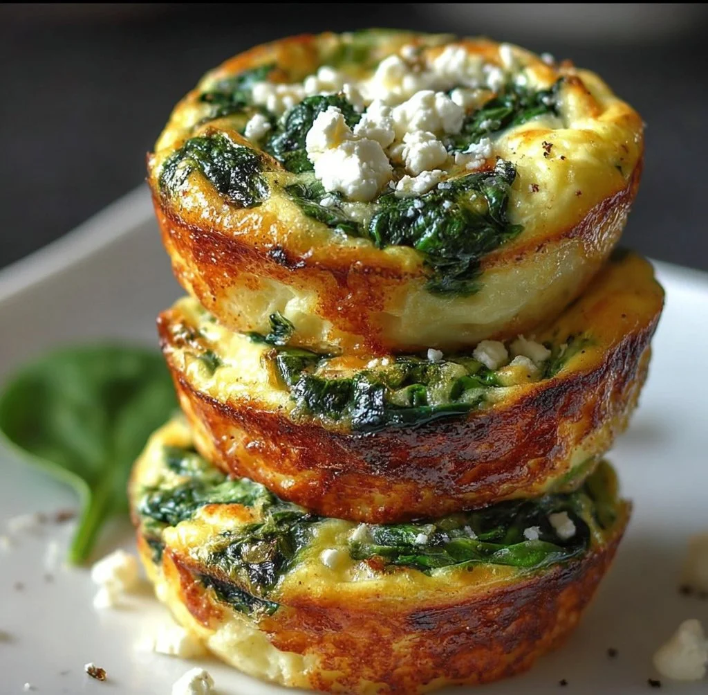 Egg Muffins with Spinach and Feta