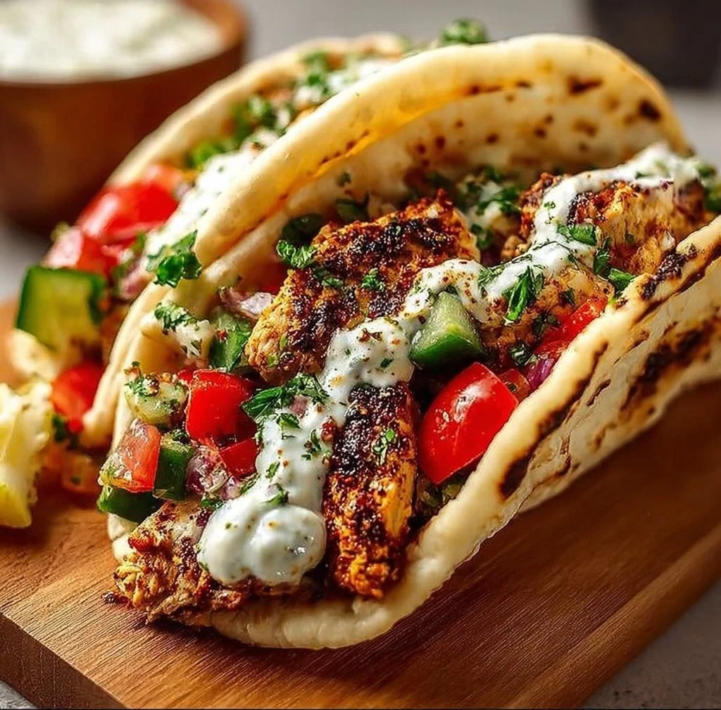 Quick Mediterranean Chicken Tacos
