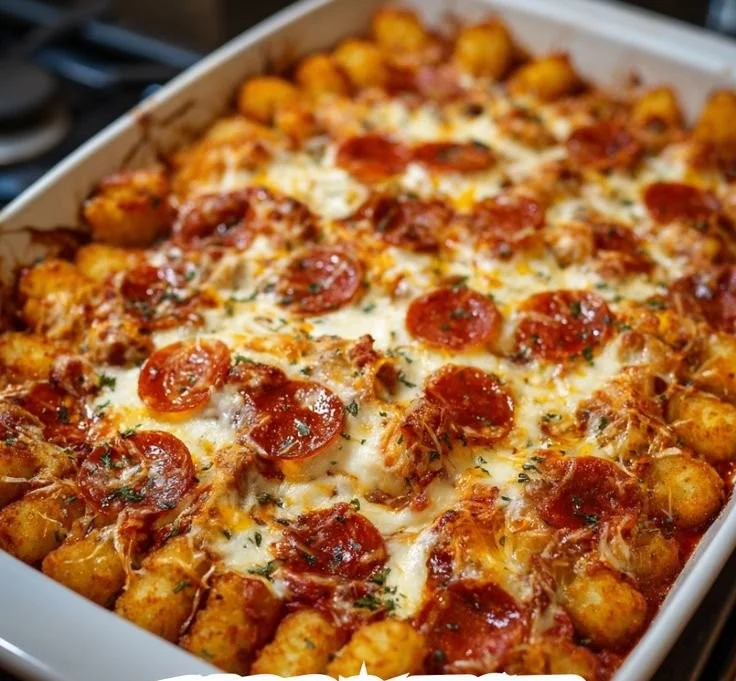 Pizza Tot Casserole 3 Pizza Tot Casserole