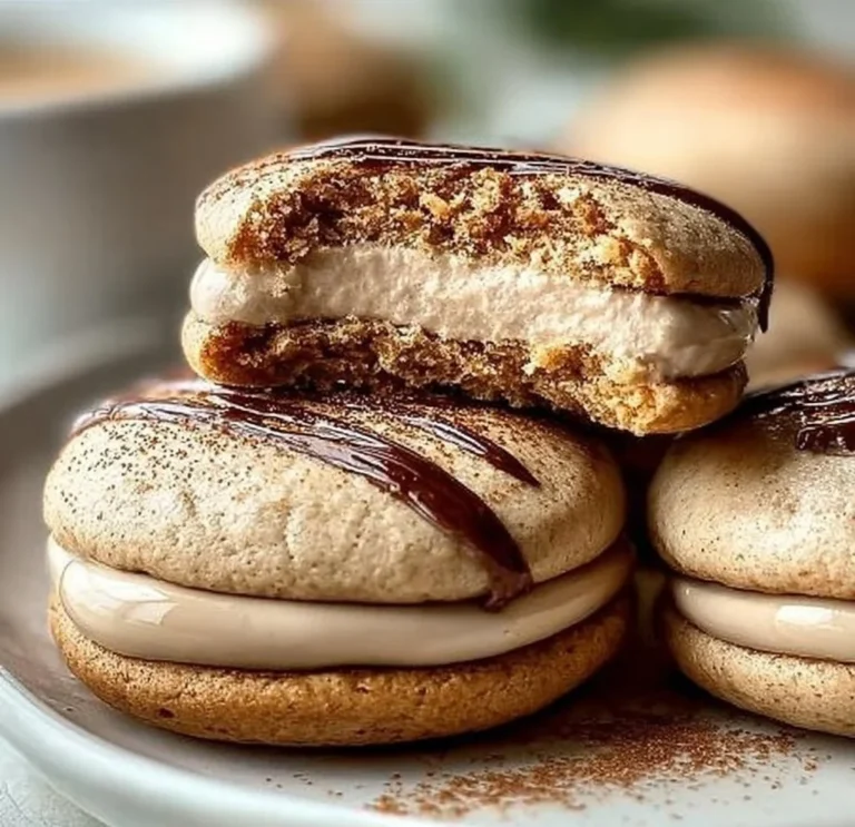 Coffee cheesecake cookies with a rich coffee flavor and creamy cheesecake topping.